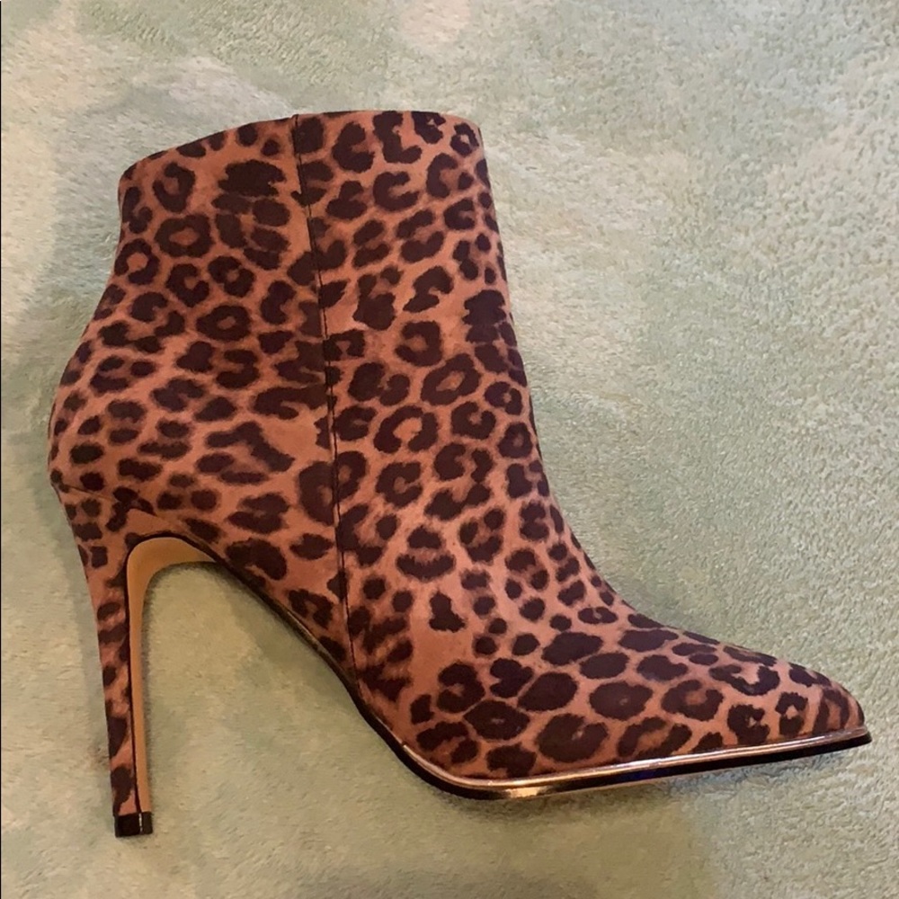 Leopard Print Ankle Booties